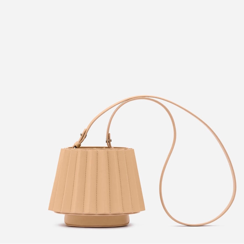 Mlouye | Mini Lantern Bag Pleated - Champagne | brand new - Picture 4 of 8